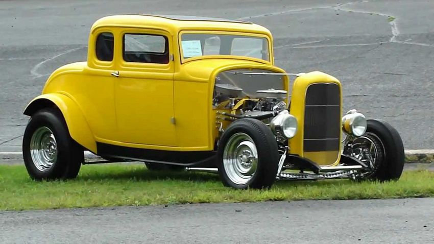 American Graffiti's iconic yellow car that was one of the two main vehicles in the picture.