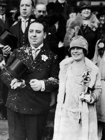 Alma Reville and Alfred Hitchcock's wedding.