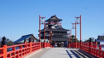 Beautiful Kiyosu castle, the biggest tourist attraction in Toriyama's parts.